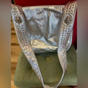 Silver Studded Women's Bag